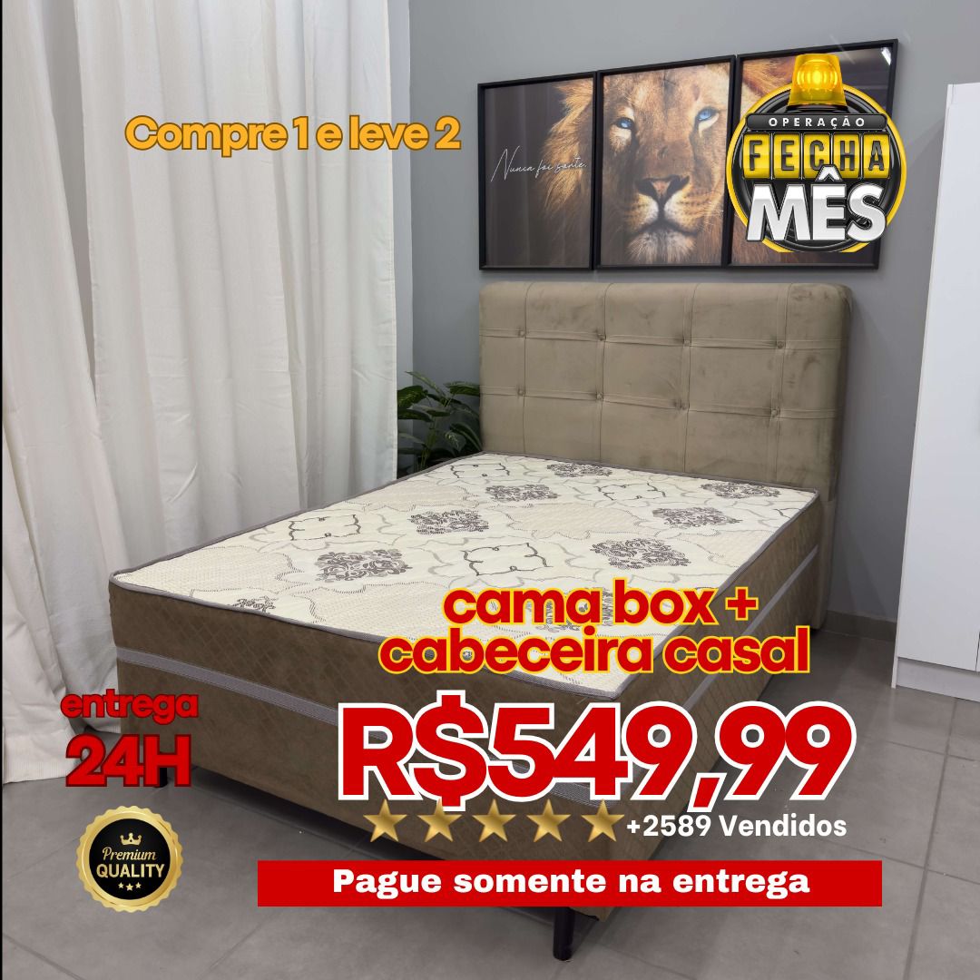 Cama Box Casal R$349,99